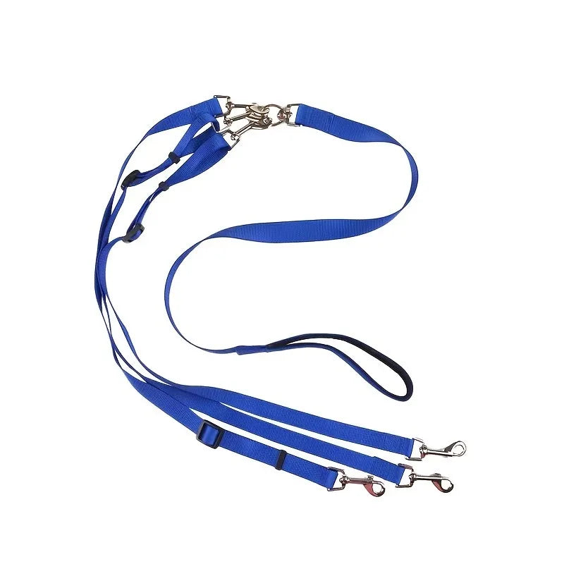3-in-1 Durable Nylon Dog Leash – Outdoor Walking, Car Travel & Hiking Leash with Padded Handle