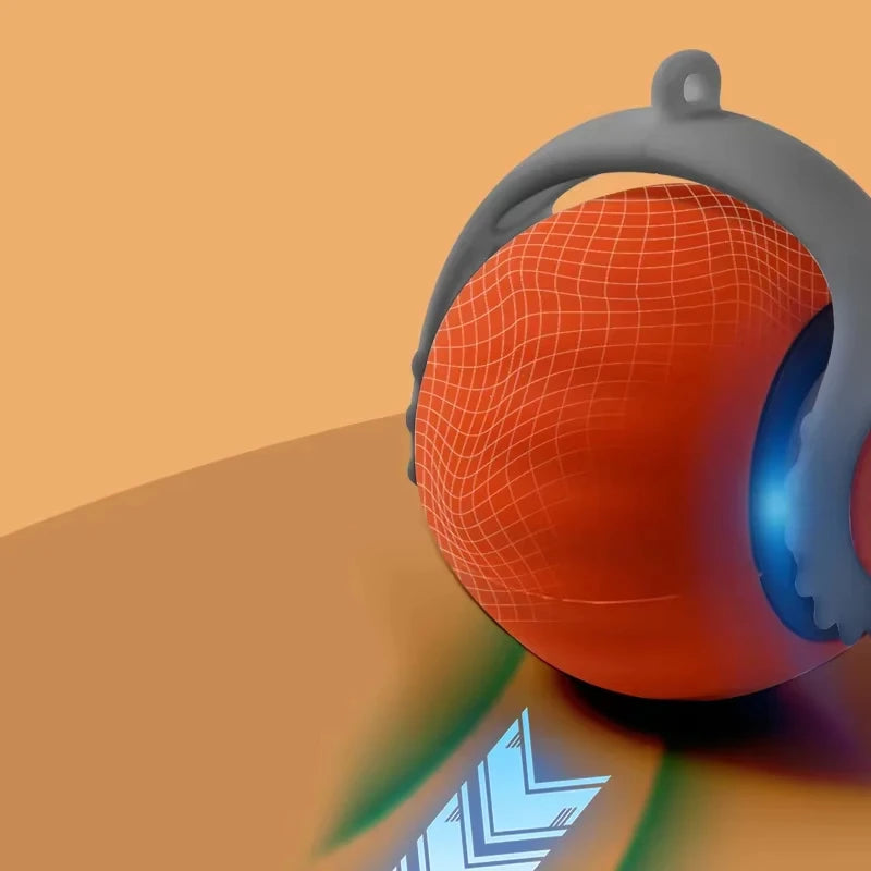 Rechargeable Automatic Cat Ball Toy – Smart Rolling Ball with Faux Tail for Interactive Play