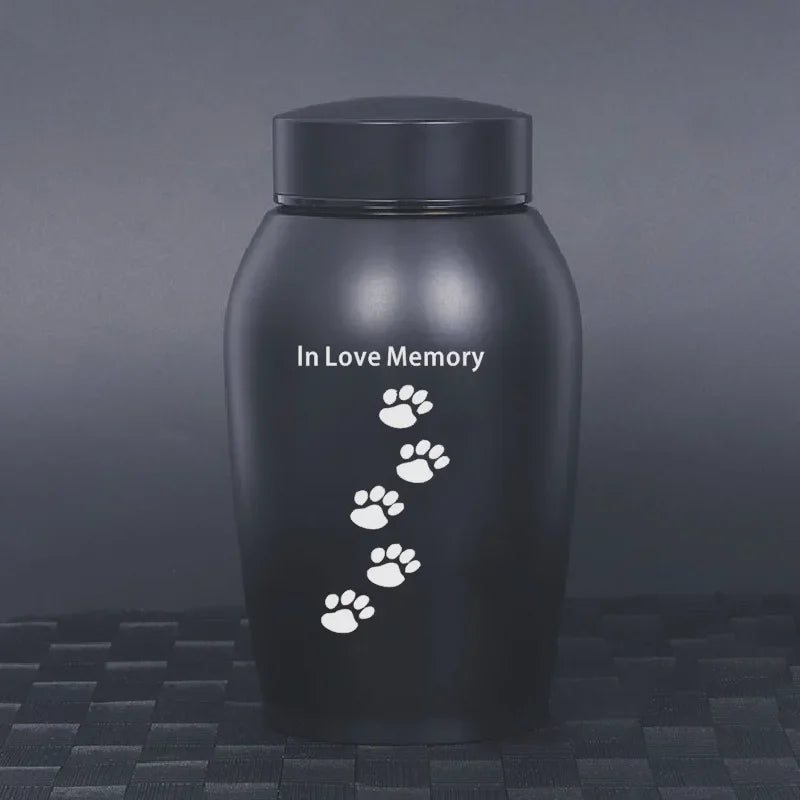 Multi-Colored Stainless Steel Pet Cremation Urn – Sealed Memorial Jar for Dog, Cat, Bird & Small Animal Ashes, Pet Loss Souvenir