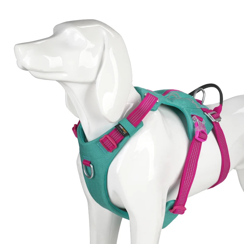 TRUELOVE Escape-Proof Tactical Dog Harness – Training Vest with Zipper Pocket & Control Handle