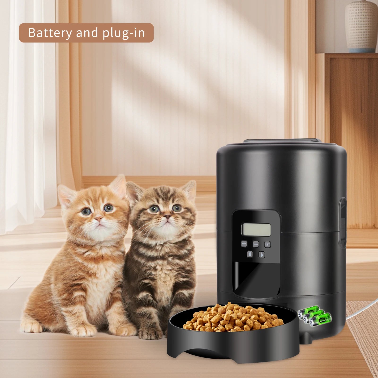 2L Smart Automatic Pet Feeder with WiFi, APP & Camera – Timed Dog & Cat Food Dispenser