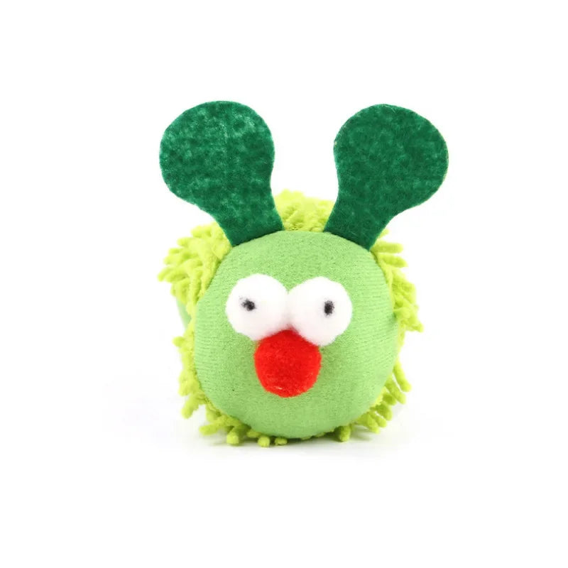 Catnip Caterpillar Chew Toy – Silvervine Molar Teaser for Interactive Play & Dental Health