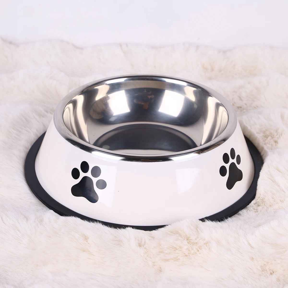 Stainless Steel Pet Bowl – Durable Anti-Fall Food & Water Bowl for Cats & Dogs