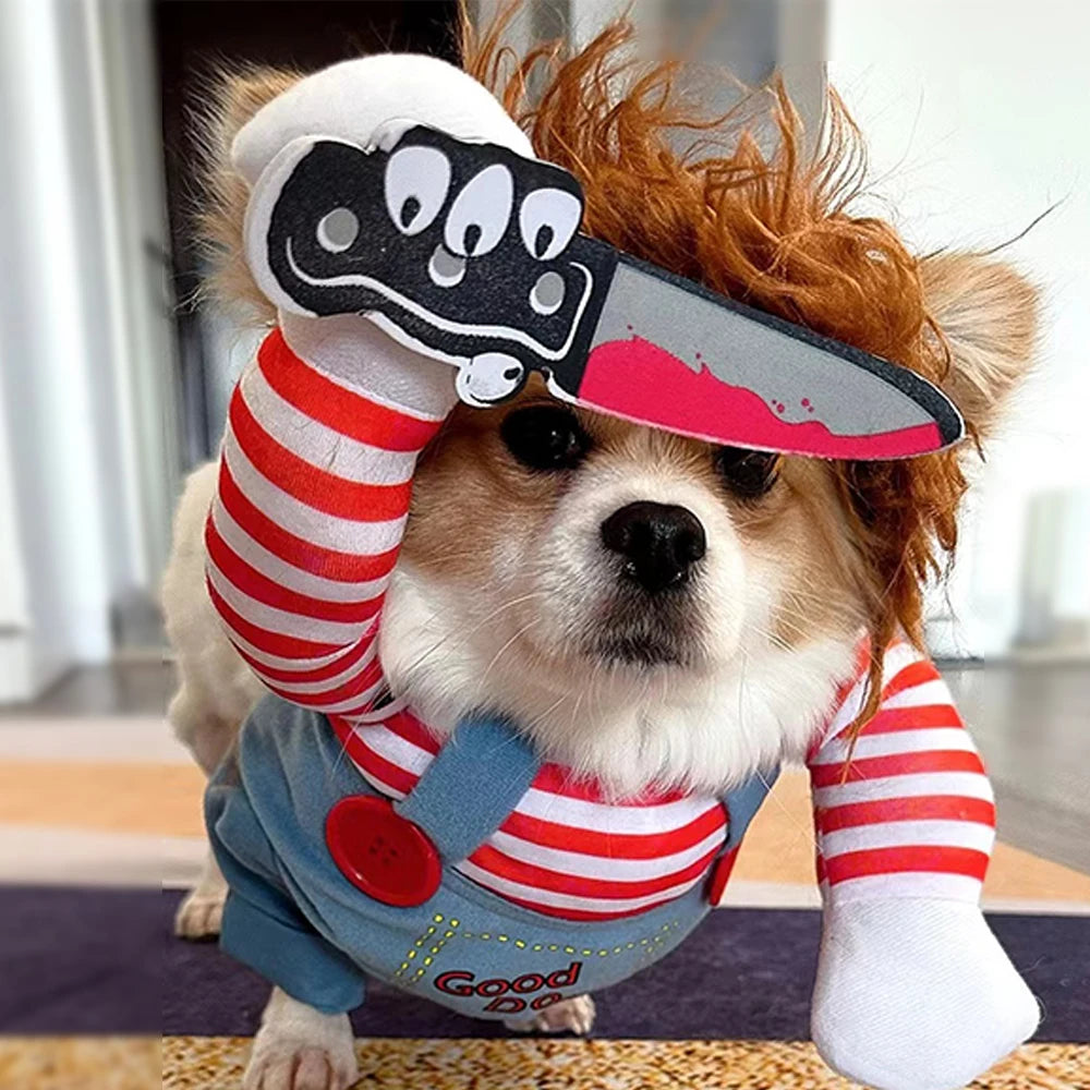 Halloween Dog Costume – Funny Adjustable Outfit for Medium & Large Dogs