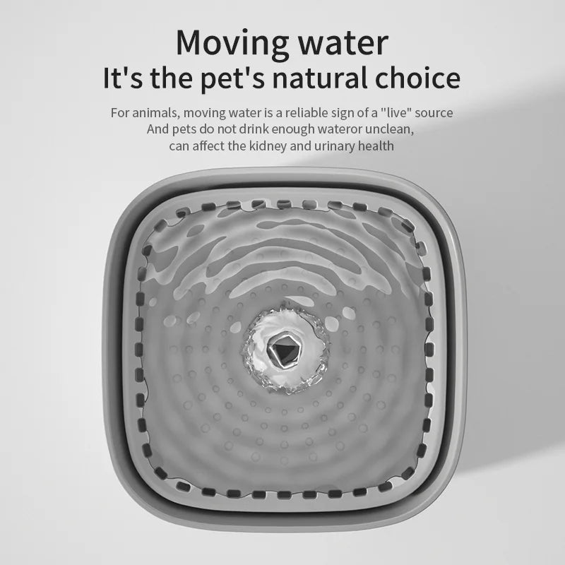 101oz/3L Automatic Pet Water Fountain with Induction Sensor – USB Quiet Cat & Dog Water Dispenser