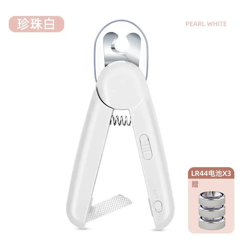 LED Pet Nail Clipper – Stainless Steel Dog & Cat Trimmer with Light