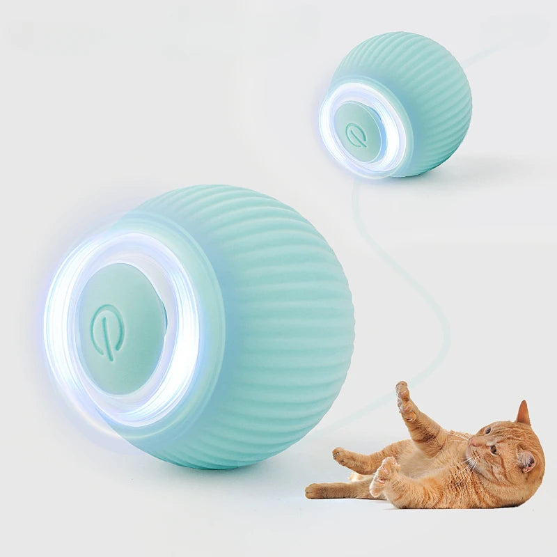 Automatic Rolling Cat Ball – Self-Moving Electric Toy for Kitten Play and Training