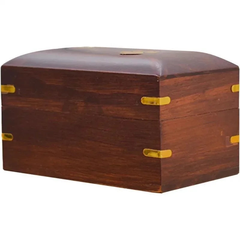 Footprint Memorial Wooden Pet Urn – Ashes Box for Cats & Small Dogs | Forever Home Cremation Keepsake
