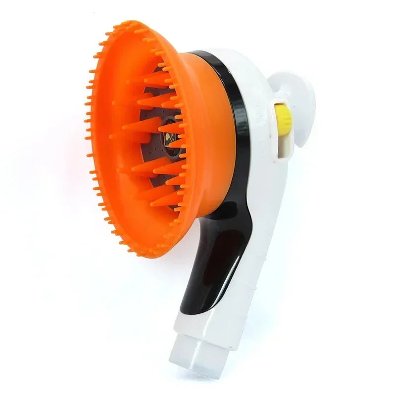 Pet Shower Head Bath Brush – 2-in-1 Dog & Cat Massage Comb with Water Sprinkler for Easy Grooming & Washing