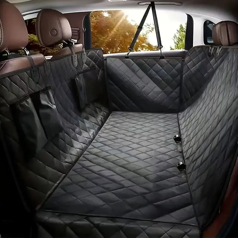 Dog Car Seat Cover for Pets – 100% Waterproof Hammock-Style Back Seat Protector | Scratch-Proof, Non-Slip, Durable & Soft for Cars and Trucks