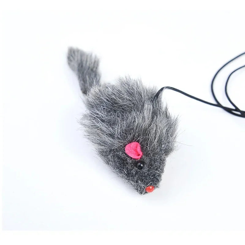 Hanging Simulation Mouse Cat Toy – Retractable Door Teaser with Scratch Rope