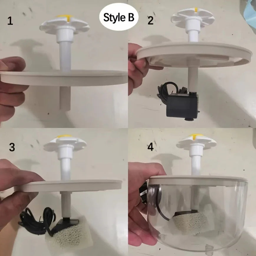 1200mL Automatic Pet Water Fountain – USB Electric Quiet Cat & Dog Water Dispenser with Filter