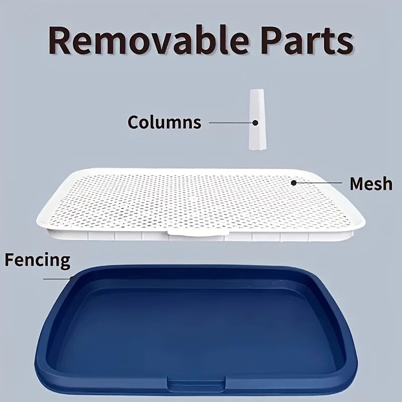 Dog Potty Training Toilet – Pee Pad Holder with Removable Grid Tray