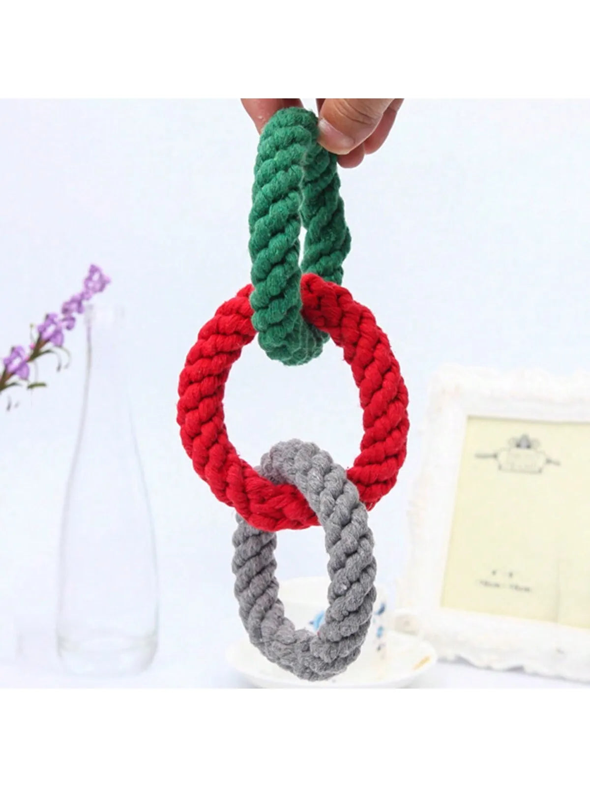 Large Tough Rope Chew Toy – Heavy-Duty Dental Toy for Medium & Large Dogs