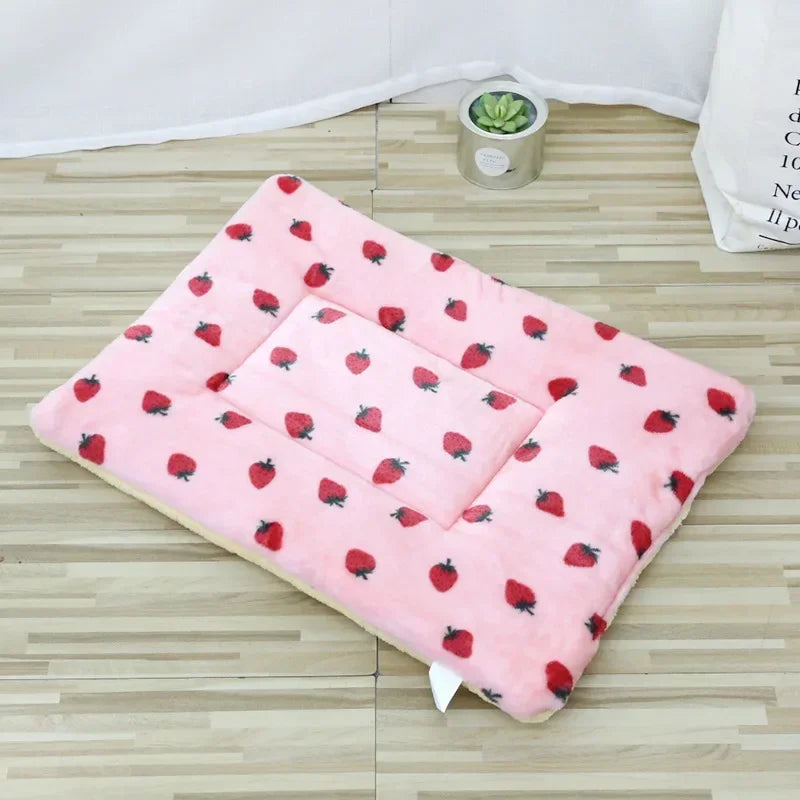 Double-Sided Plush Pet Mat β Reversible Sleeping Bed Cushion for Cats & Small Dogs