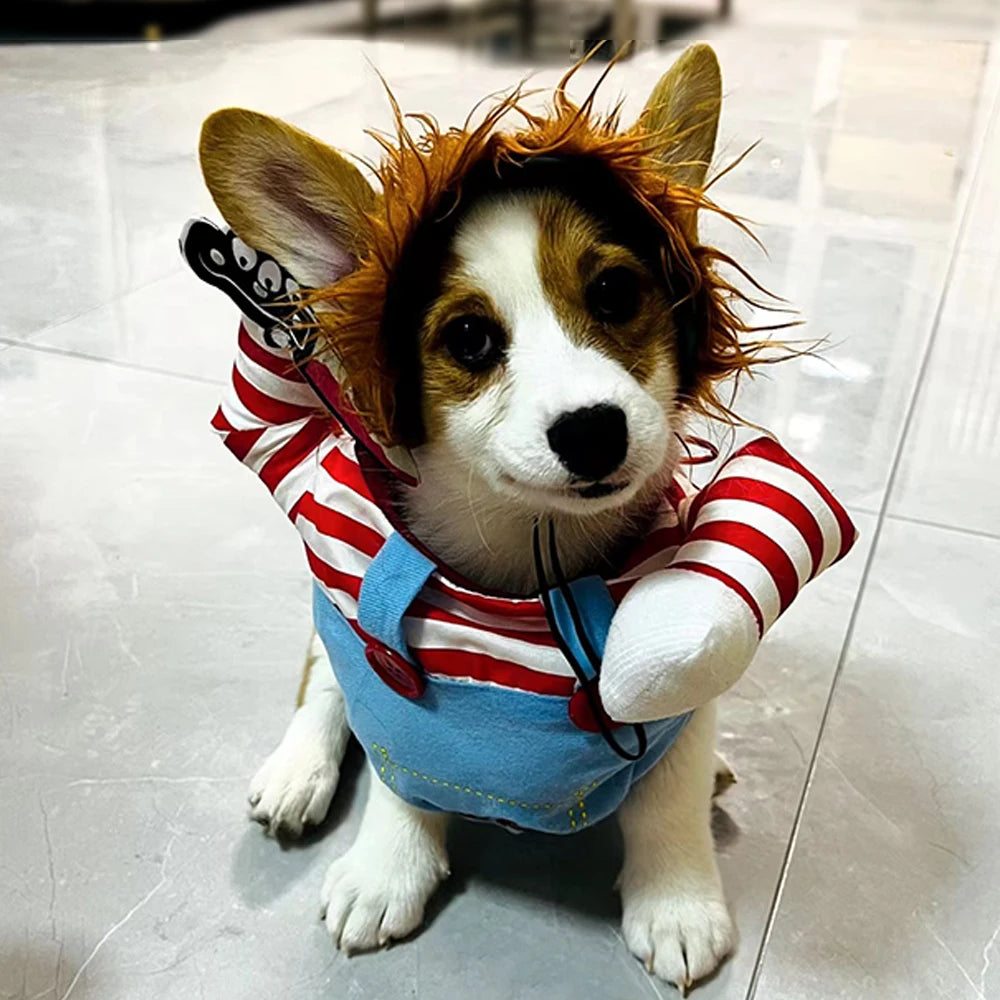 Halloween Dog Costume – Funny Adjustable Outfit for Medium & Large Dogs
