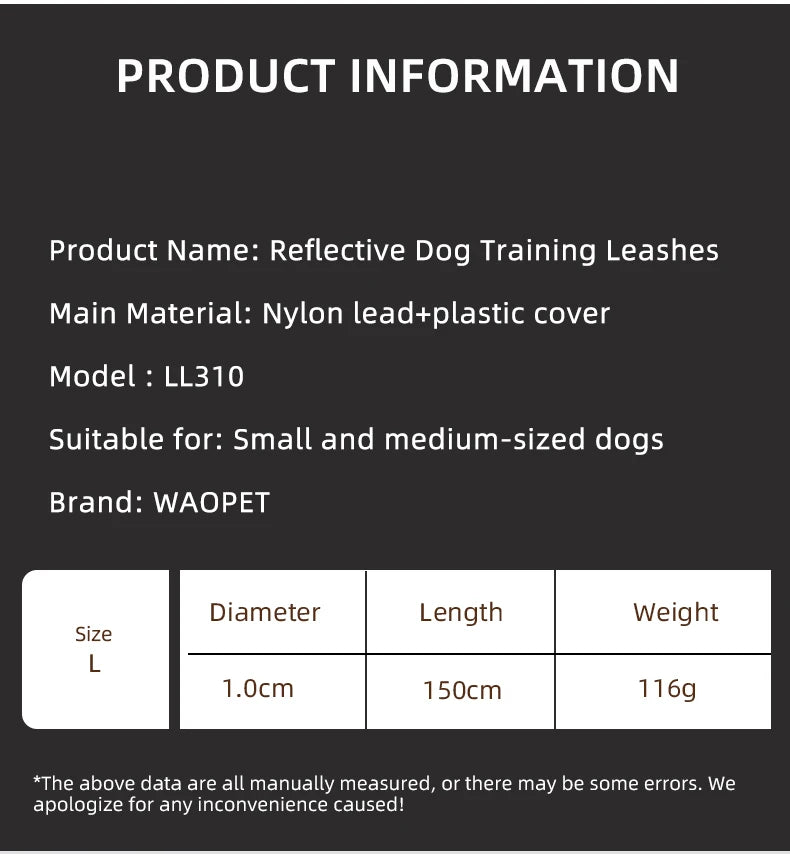2-in-1 Classic Dog Collar and Leash Set – Adjustable Black Mesh P Rope Nylon Training Harness with Slip Strap