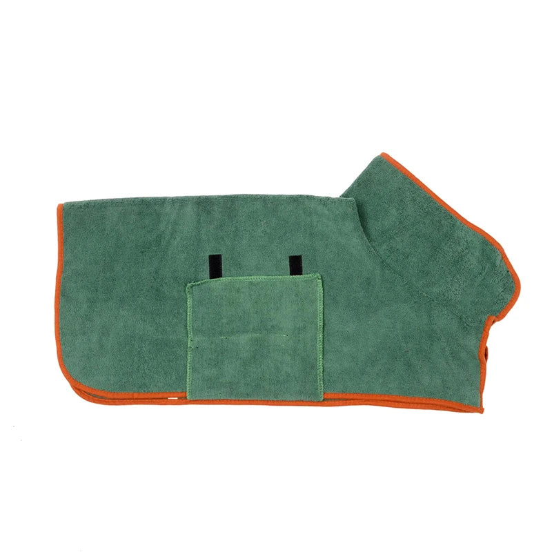 Quick-Dry Dog Bathrobe – Soft, Absorbent Towel Robe for Small to Large Dogs