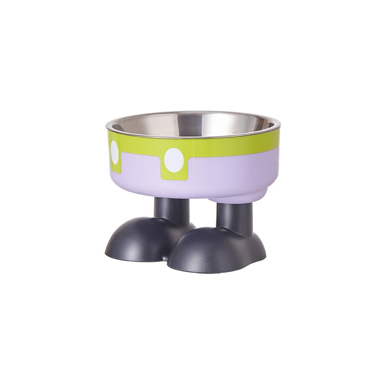 Elevated Stainless Steel Pet Bowl – Colorful High-Legged Food & Water Bowl for Dogs & Cats
