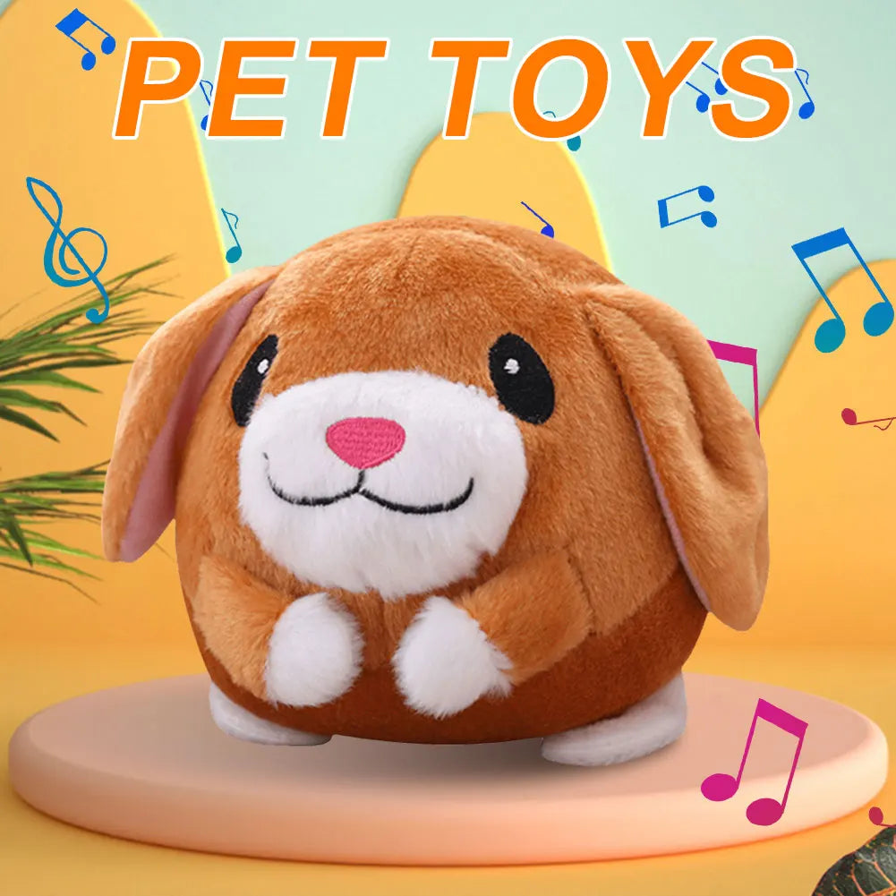 Cartoon Pig Plush Toy – USB Rechargeable Moving Dog & Cat Toy