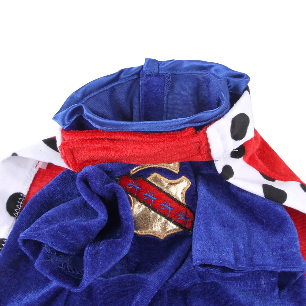 Dog King Costume – Cloak & Hat Set for Medium & Large Dogs