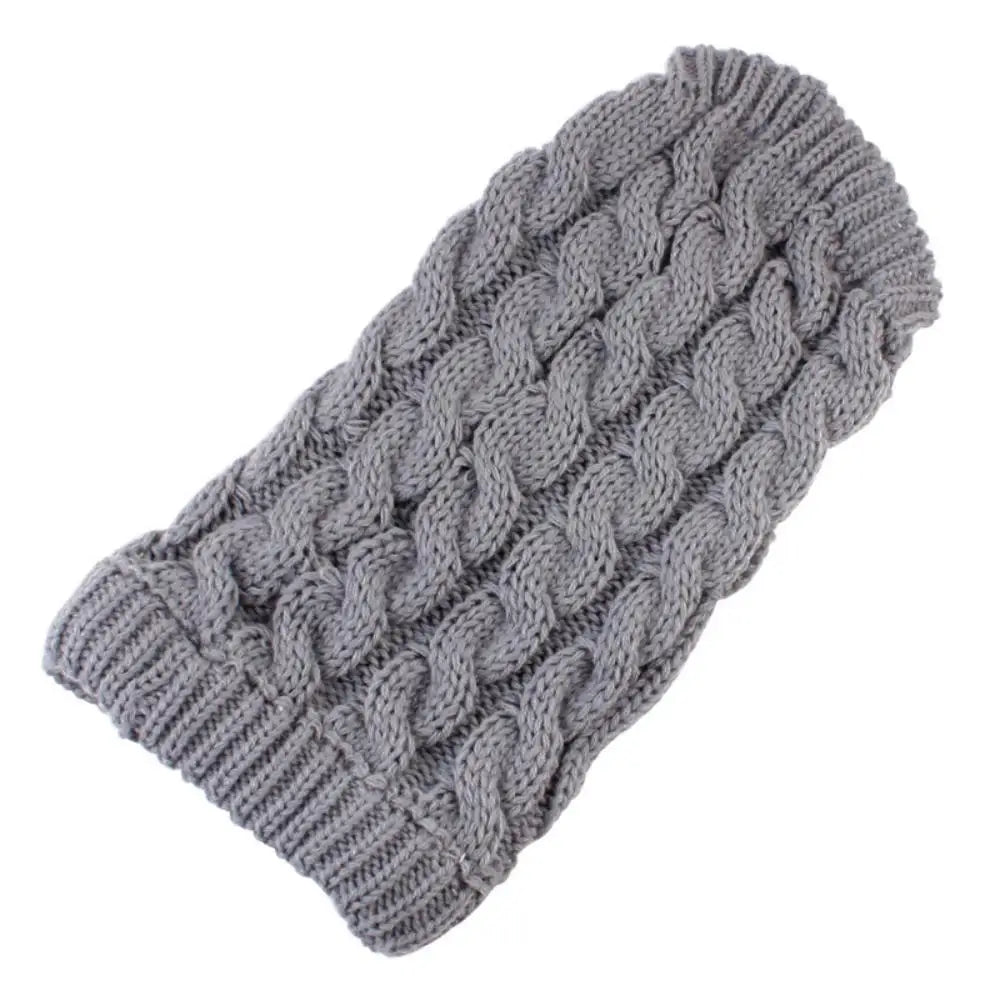 Shortened Title Knitted Dog Sweater – Autumn/Winter Solid Twist Pattern Warm Pet Clothing