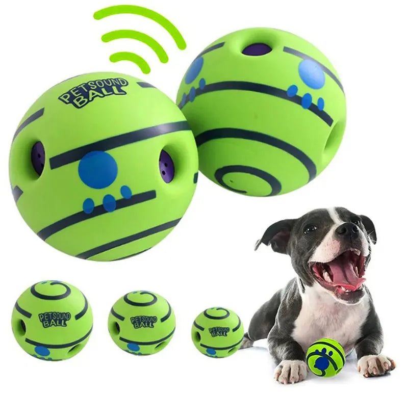 Wobble Wag Giggle Ball – Interactive Dog Toy with Fun Giggle Sounds for All Breeds (As Seen On TV)