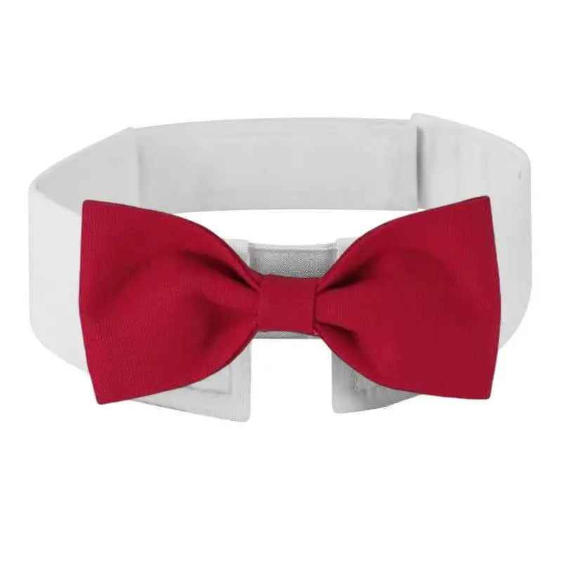 Sucado Adjustable Formal Necktie Tuxedo Bow Tie Collar – Elegant Pet Accessory for Dogs & Cats (Wedding, Holiday, Party)