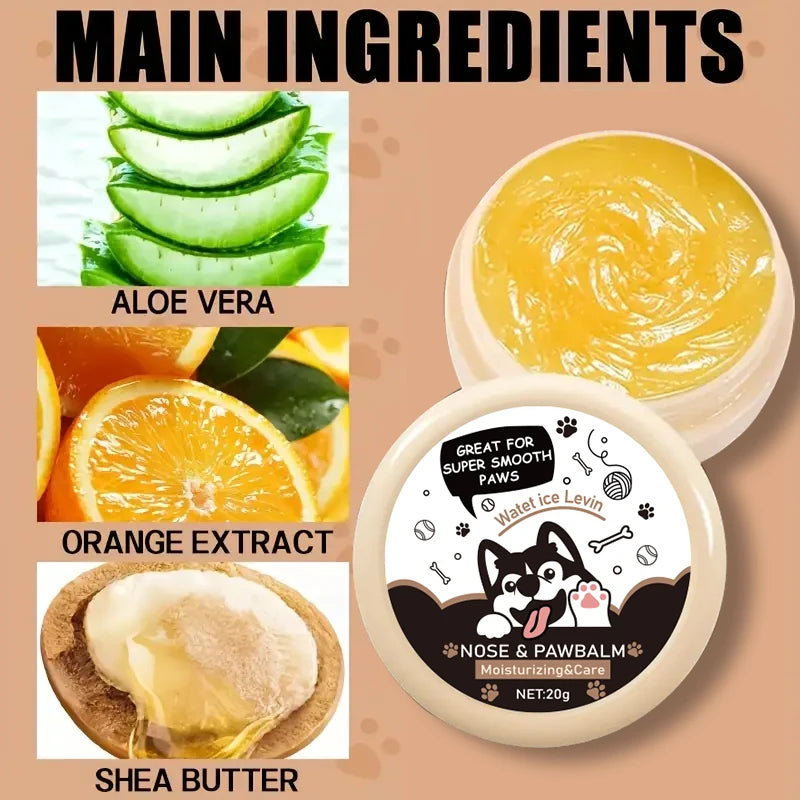 20g Dog Nose & Paw Balm – Protective Cream for Cats & Dogs | Moisturizer & Repair for Cracked Paws, Dry Noses & Pet Skin Care