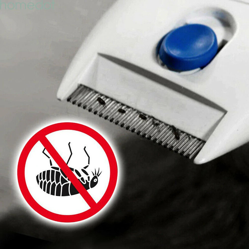 1Pc Pet Licke Electric Tick Remover Comb – Safe & Effective Flea, Tick, and Lice Killer Cleaning Tool for Dogs, Cats, and Small Pets