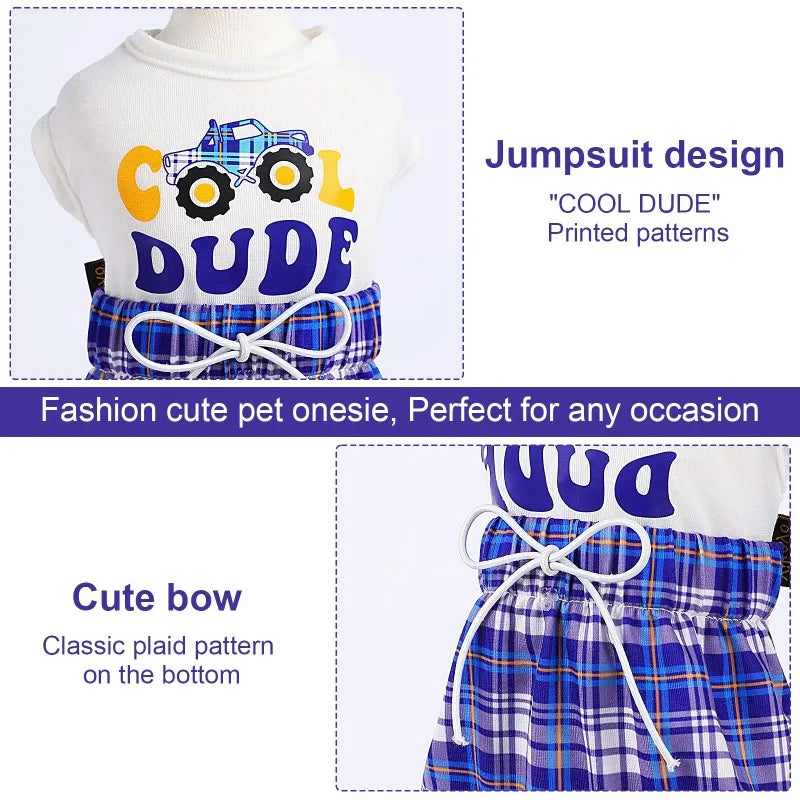 Soft & Stretchy Dog Pajamas – Cute Onesie for Small to Large Dogs