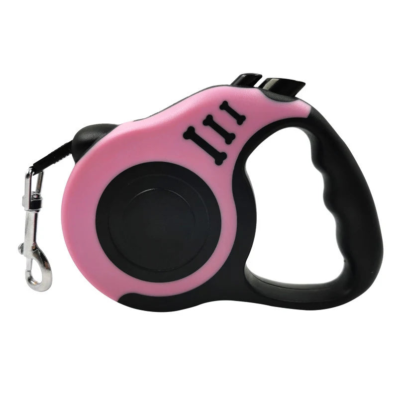3m/5m Retractable Dog Leash – Strong Nylon Automatic Lead for Small, Medium & Large Dogs Cats