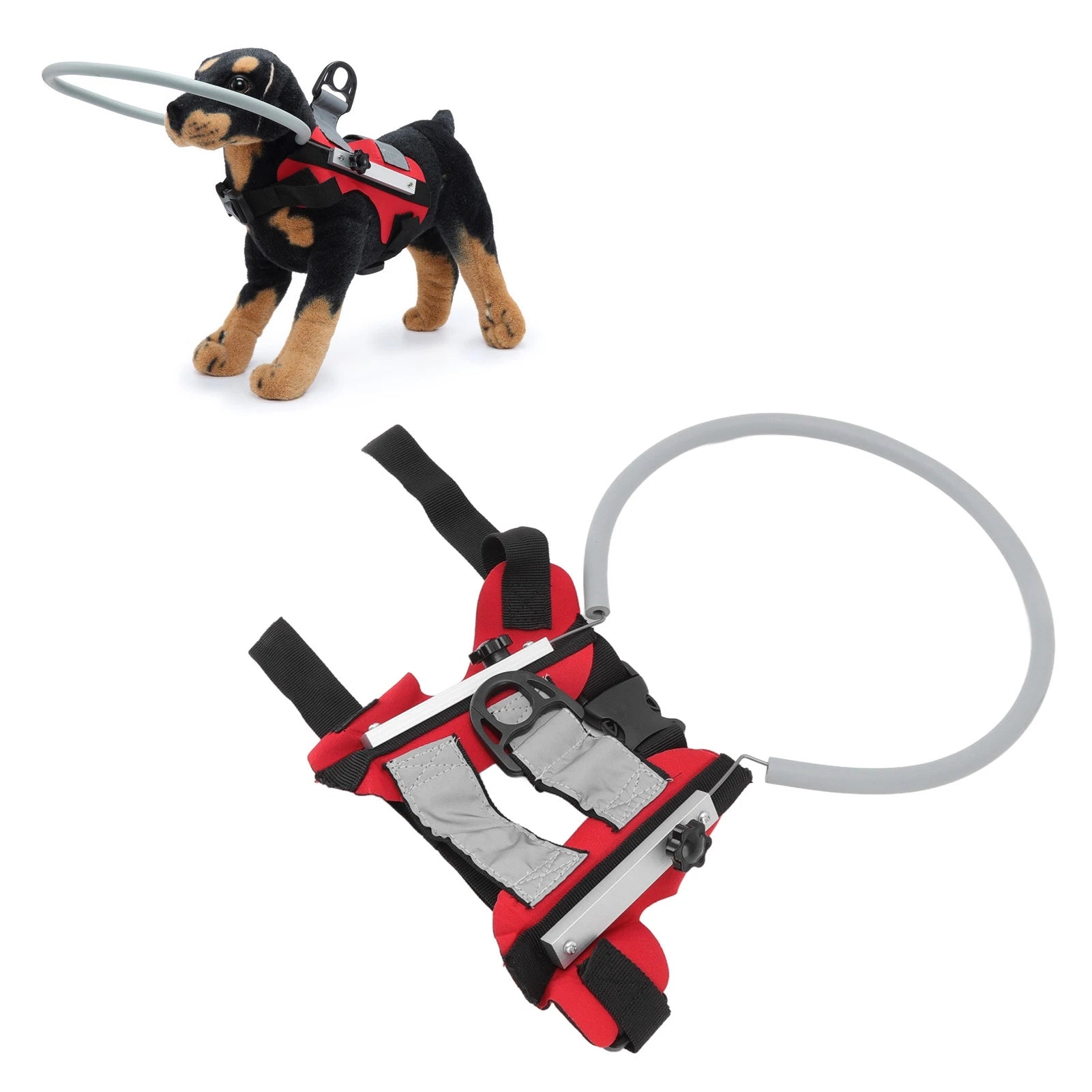 Pet Blind Halo Harness – Lightweight Collision-Avoidance Device with Reflective Strips for Visually Impaired Dogs & Cats