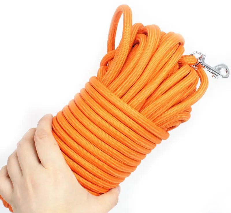 Long Rope Training Dog Leash – 5M / 10M / 15M Heavy-Duty Nylon Recall & Agility Lead for Medium and Large Dogs
