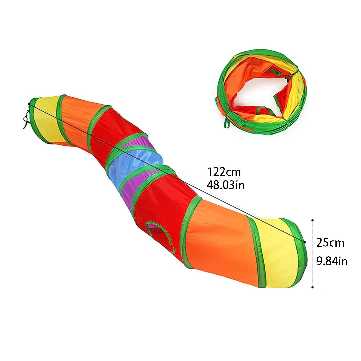 Foldable Cat Tunnel Tube – Interactive Fun Toy for Cats, Kittens & Small Pets