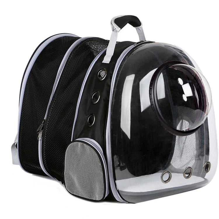 Portable Expandable Pet Backpack – Foldable Large Capacity Cat & Dog Travel Bag