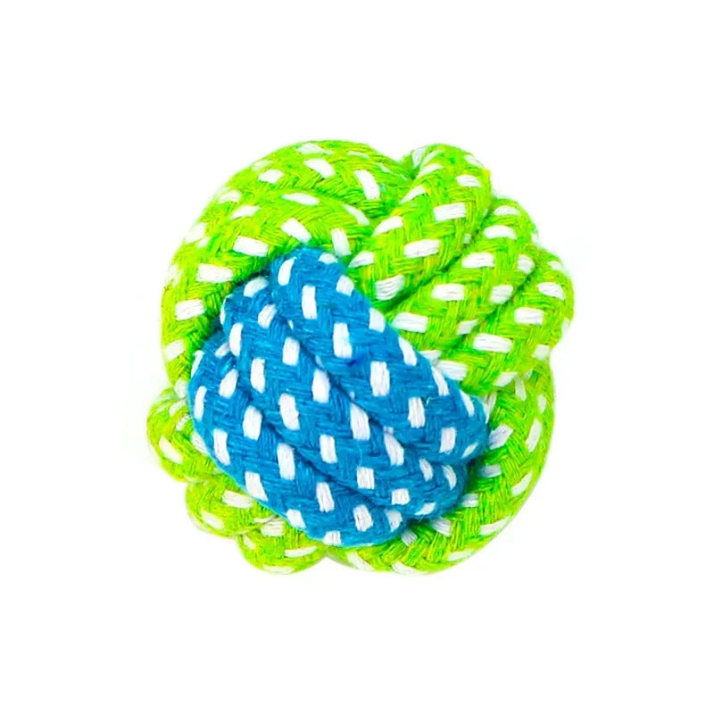 Dog Rope Toy with Ball – Small Dog Chew & Teeth Cleaning Toy, Interactive Puppy Training Play Toy