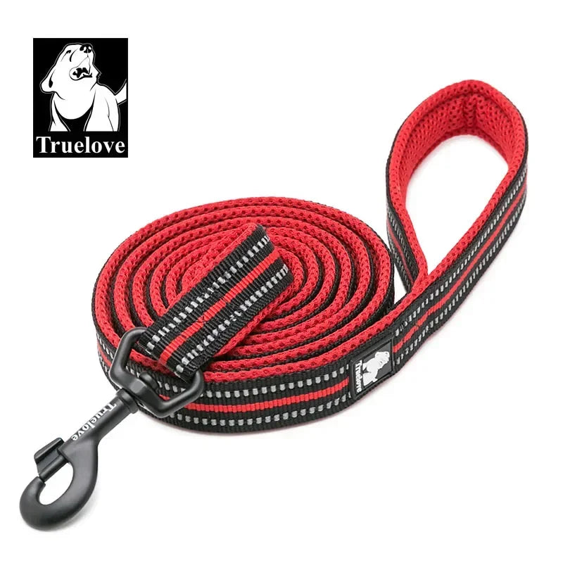 Truelove Reflective Pet Leash – Soft Padded Nylon Lead for Dogs & Cats (200cm)