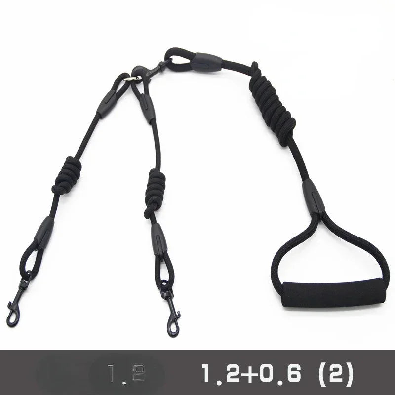 Double Dog Leash Coupler – No-Tangle Nylon Lead for Small Dogs Like Chihuahuas
