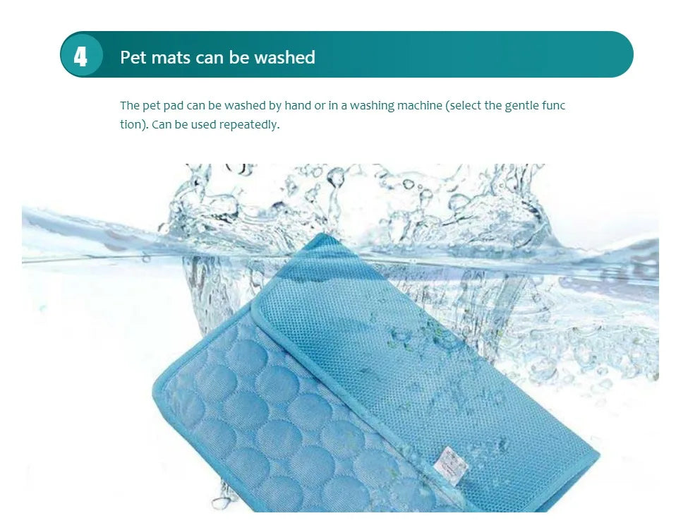 Dog Cooling Mat – Extra Large Summer Pet Cooling Pad for Dogs & Cats, Breathable and Durable Cold Gel Mat for Hot Weather