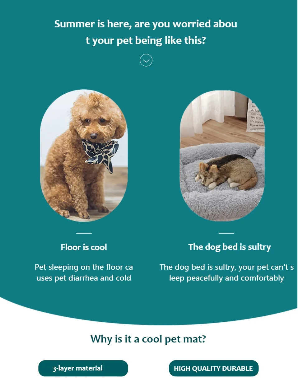 Dog Cooling Mat – Extra Large Summer Pet Cooling Pad for Dogs & Cats, Breathable and Durable Cold Gel Mat for Hot Weather