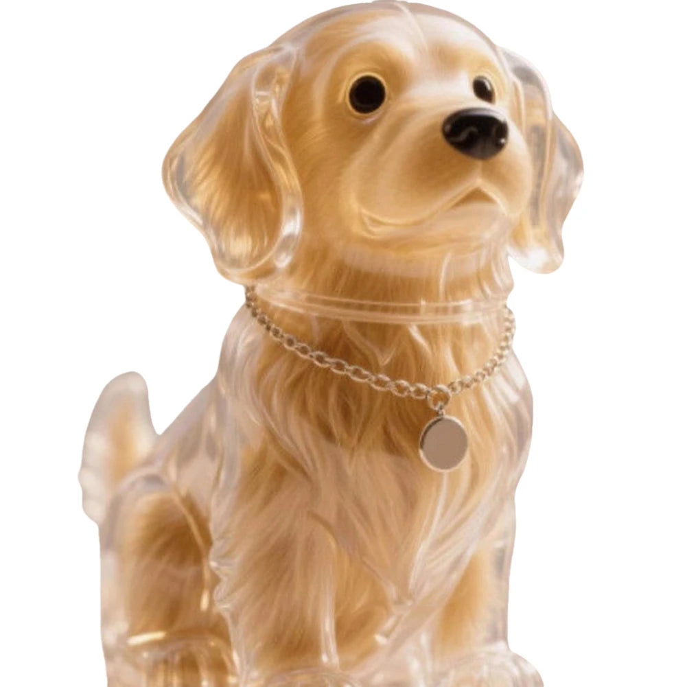 Dog Fur Keepsake Capsule Keychain – Transparent Memorial Charm Pendant for Pet Hair Storage & Remembrance Gifts