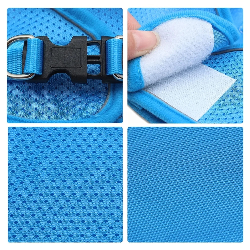 Reflective Pet Harness and Leash Set – No Pull Dog Vest with Breathable Mesh for Dogs & Cats
