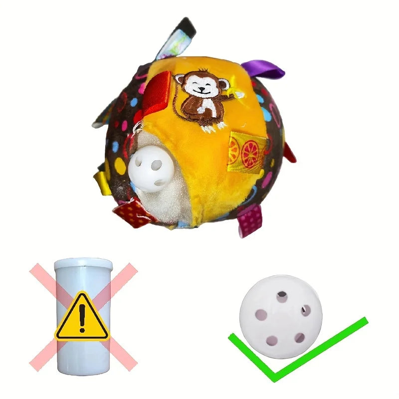 Interactive Ball Dog Toy – Aggressive Chewing, Training, Stress Relief, Bite-Resistant with Plush Handle