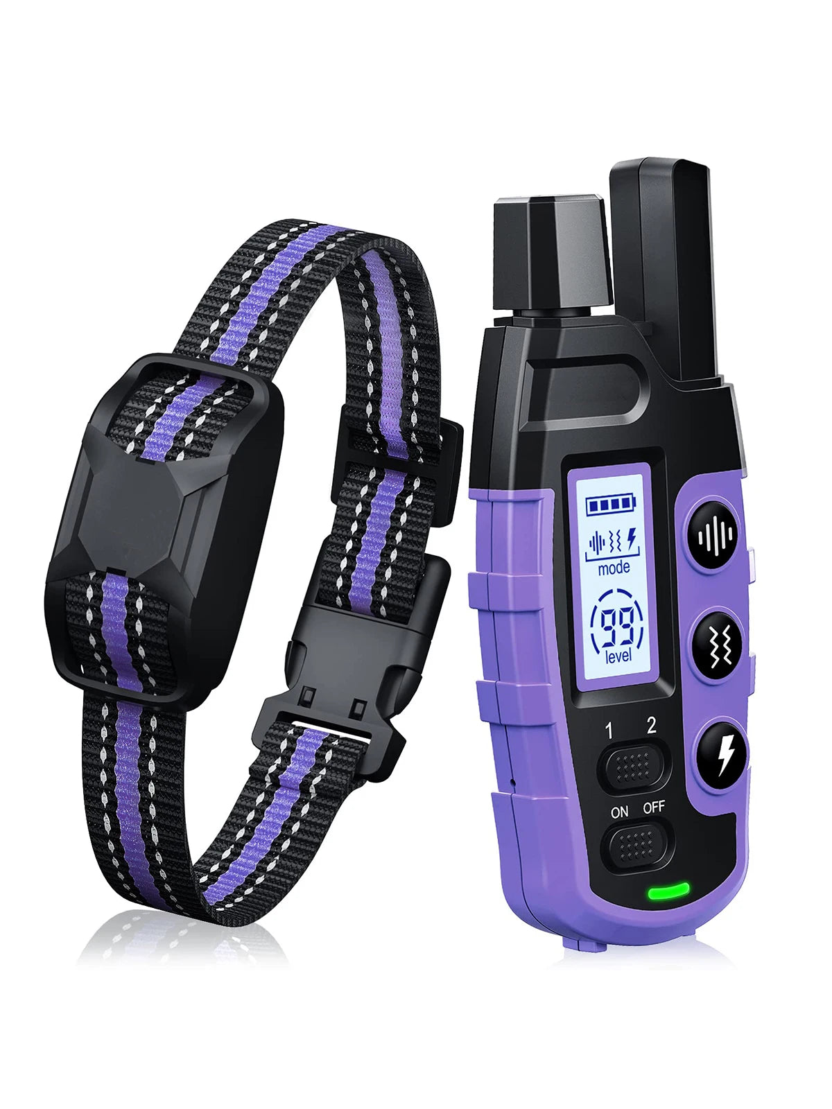 3300Ft Electric Dog Training Collar with Remote – Waterproof Shock & Vibration Behavior Trainer for Dogs 5–120 lbs
