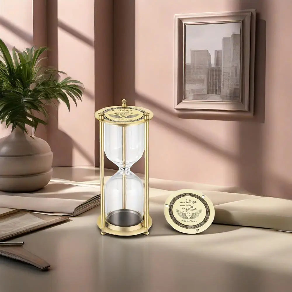 Hourglass Cremation Urn – Timeless Keepsake for Ashes, Fillable Pet & Memorial Urn