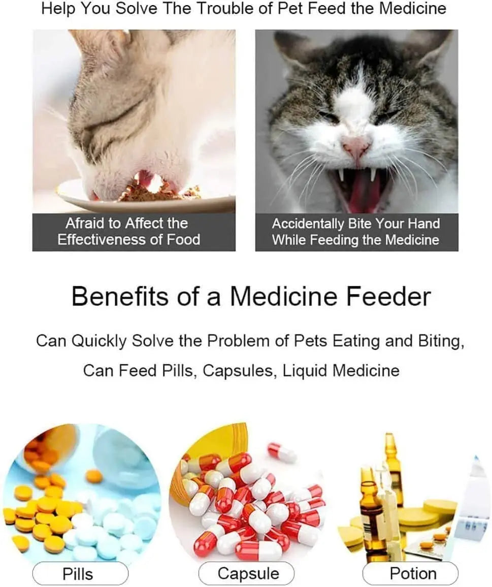 Soft Tip Pet Pill Shooter – Tablet & Capsule Dispenser for Cats, Dogs & Small Animals