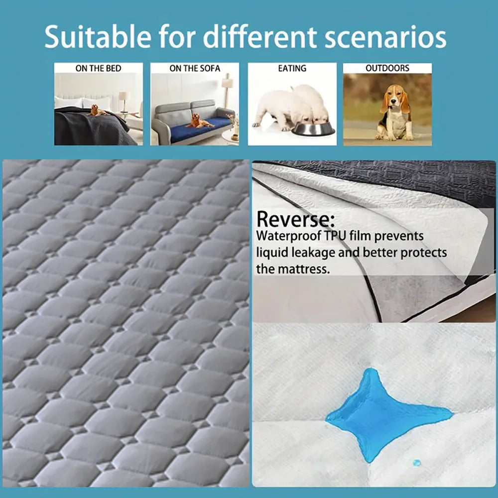 Waterproof Non-Slip Dog Bed Cover β Soft & Breathable Pet Blanket for Sofa, Crate, or Mattress Protection