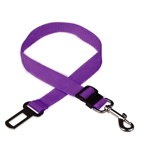 Adjustable Pet Car Seat Belt – Safety Harness Clip for Dogs & Cats in Vehicles