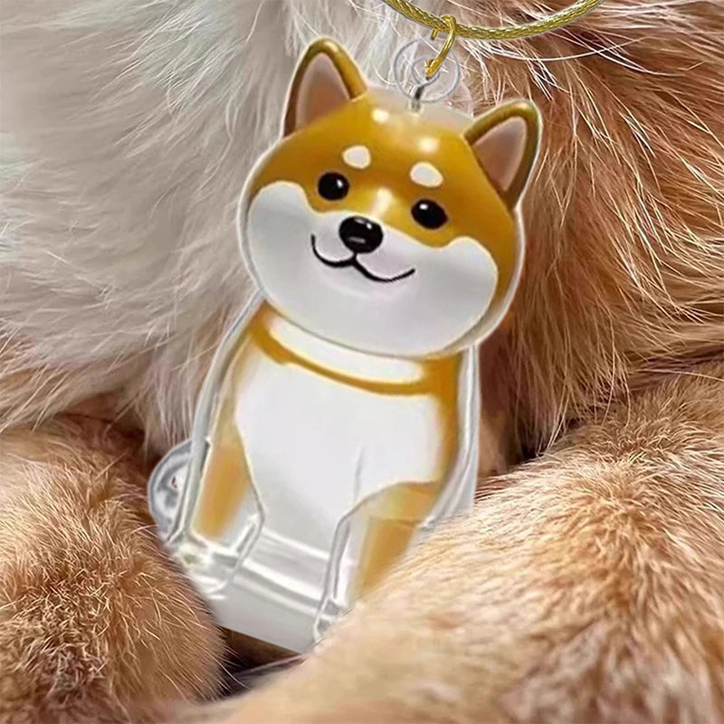 Dog Fur Keepsake Capsule – Clear Pet Hair Memorial Keychain, DIY Pendant & Home Display Gift